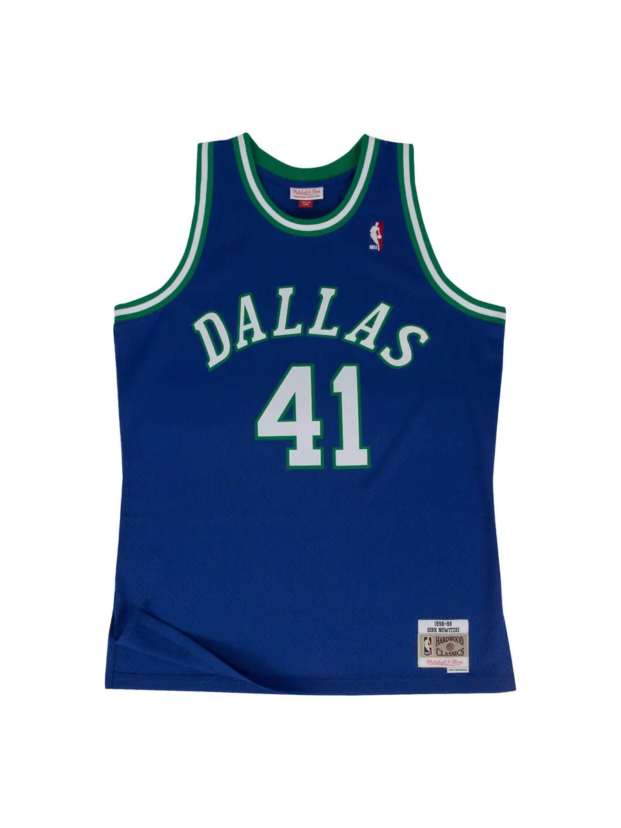 Джерси Mitchell & Ness x Dallas Mavericks Road 1998-99 Swingman Jersey 'Dirk Nowitzki 41' — изображение 1 из 2, синий