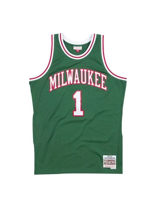 Баскетбольное джерси Mitchell & Ness NBA Swingman Jersey Milwaukee Bucks Road 1971-72 Oscar Robertson — изображение 1 из 2