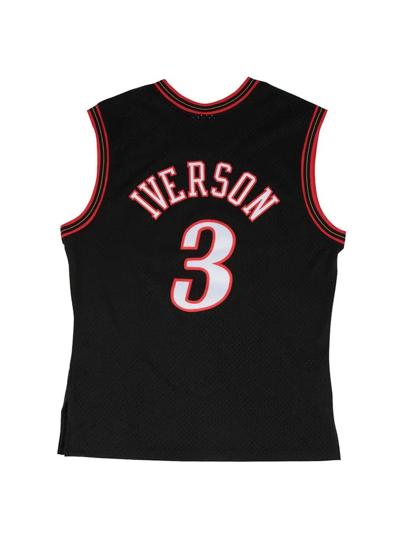 Джерси Mitchell & Ness NBA Swingman Jersey Philadelphia 76ers Road 2000-01 Allen Iverson 'Black' — изображение 2 из 2, черный