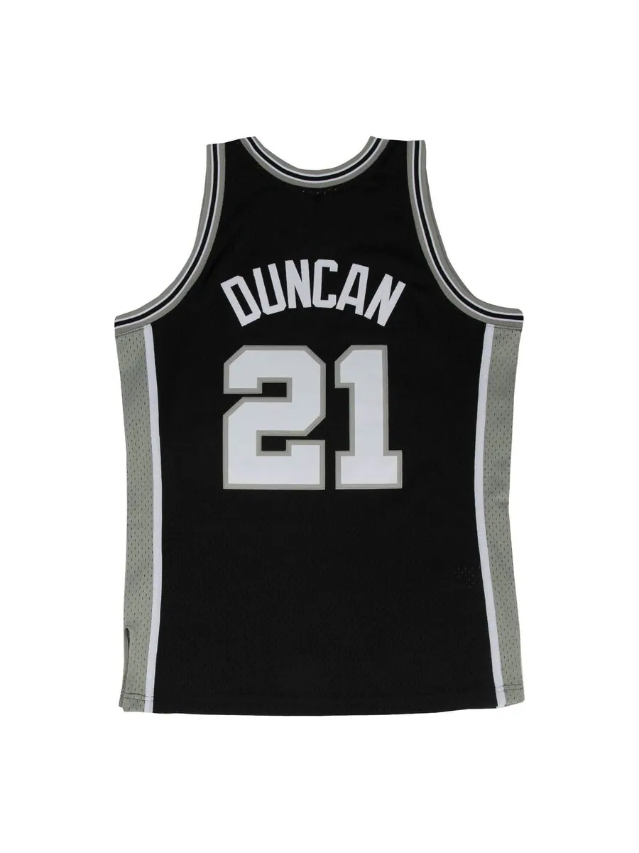 Джерси Mitchell & Ness NBA Tim Duncan San Antonio Spurs 1998/99 Road Swingman Jersey #21 — изображение 2 из 2, черный
