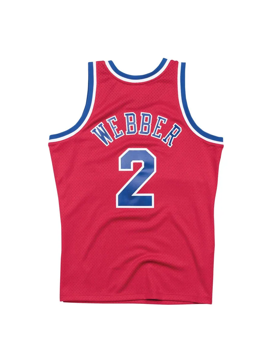 Джерси Mitchell & Ness x NBA Washington Bullets 1994-95 Road Swingman Jersey 'Chris Webber 2' — изображение 2 из 2, красный