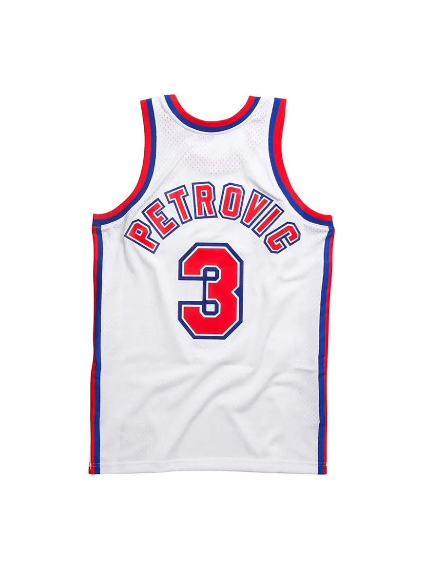 Джерси Mitchell & Ness x NBA New Jersey Nets 1992-93 Swingman Jersey 'Drazen Petrovic 3' — изображение 2 из 3, белый