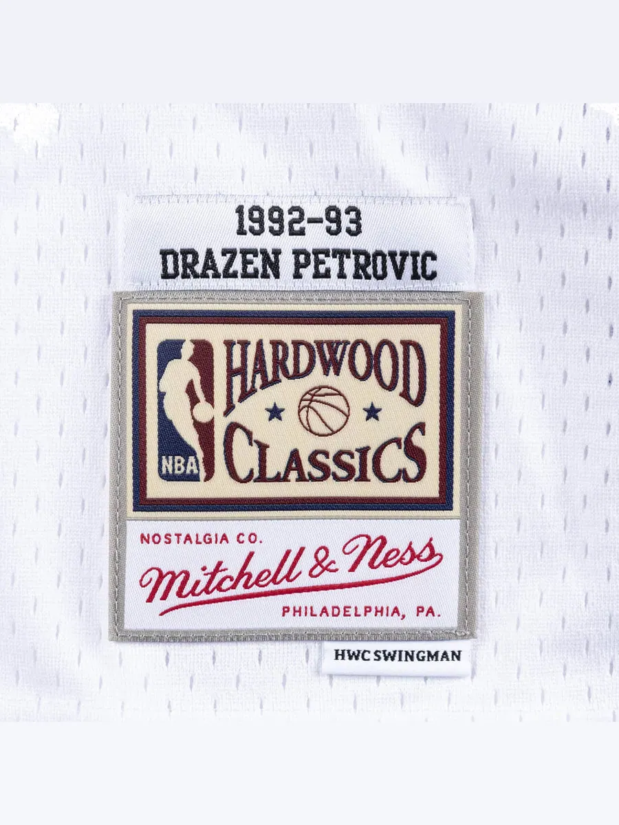 Джерси Mitchell & Ness x NBA New Jersey Nets 1992-93 Swingman Jersey 'Drazen Petrovic 3' — изображение 3 из 3, белый