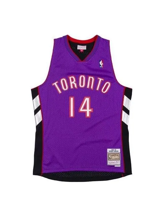 Джерси Mitchell & Ness NBA Muggsy Bogues Toronto Raptors 2001/02 Hardwood Classics Swingman Jersey #14 — изображение 1 из 2
