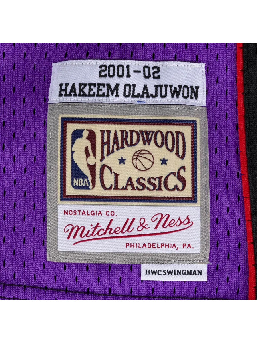 Джерси Mitchell & Ness x NBA Toronto Raptors 2001-02 Swingman Jersey 'Hakeem Olajuwon 34' — изображение 3 из 3, фиолетовый
