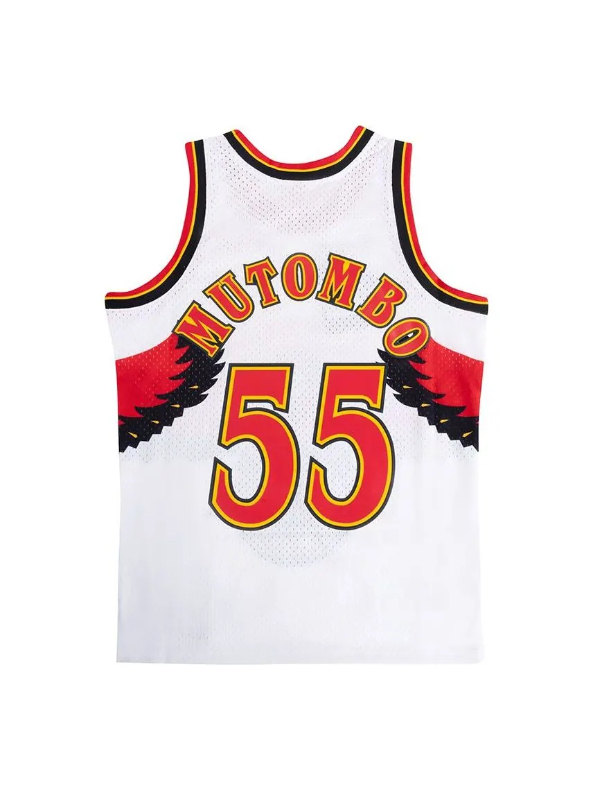 Джерси Mitchell & Ness x NBA Atlanta Hawks 1996-97 Swingman Jersey 'Dikembe Mutombo 55' — изображение 2 из 3, белый