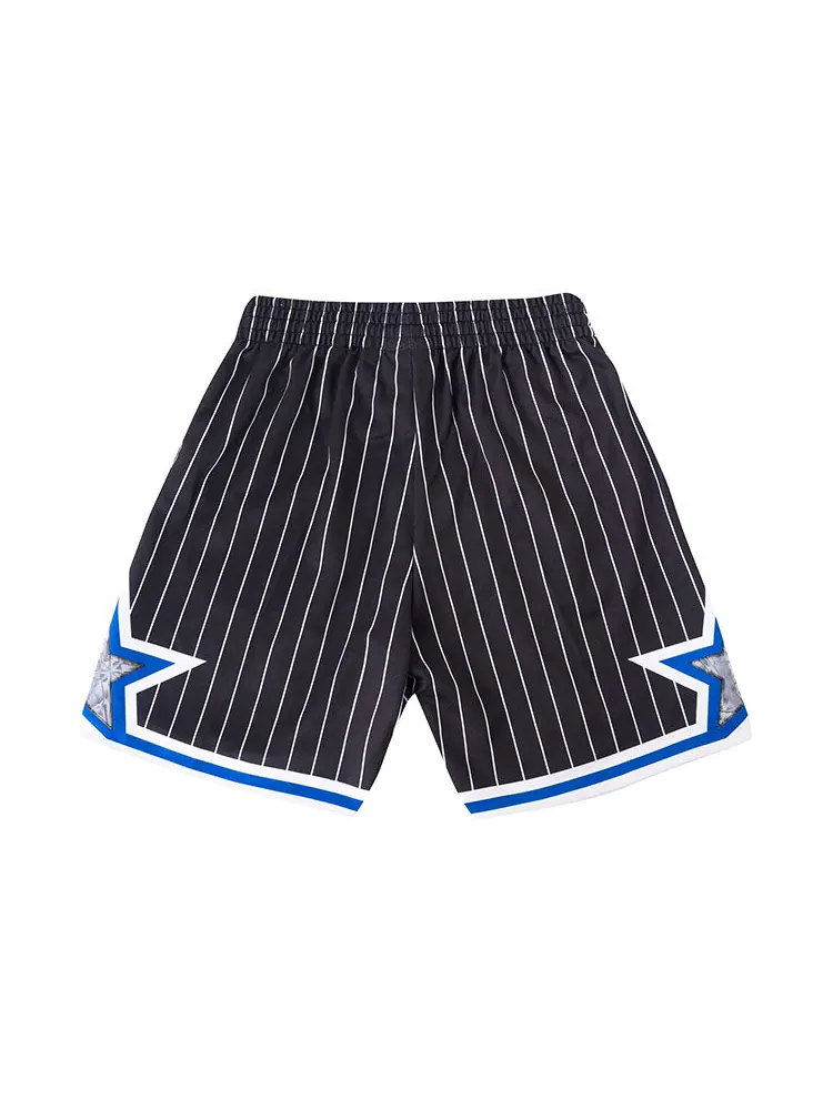 Спортивные шорты Mitchell & Ness 75th Anniversary NBA Swingman Shorts Orlando Magic 'Black Blue' — изображение 2 из 2, черный