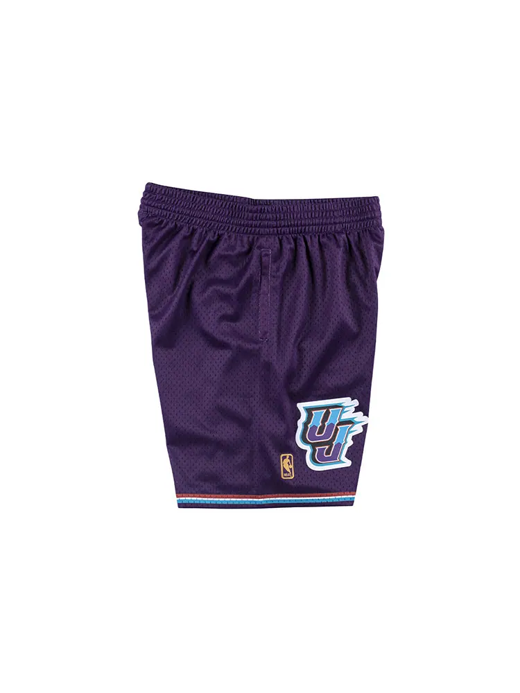 Спортивные шорты Mitchell & Ness NBA Swingman Shorts Utah Jazz 1996-97 'Purple White' — изображение 3 из 4, фиолетовый