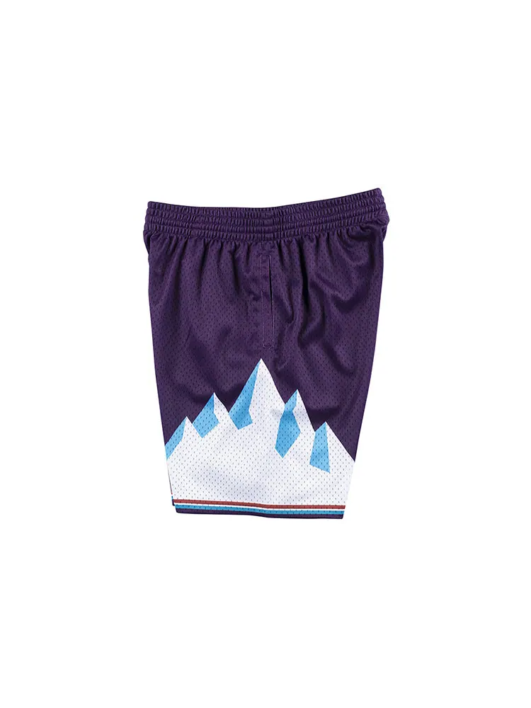 Спортивные шорты Mitchell & Ness NBA Swingman Shorts Utah Jazz 1996-97 'Purple White' — изображение 4 из 4, фиолетовый
