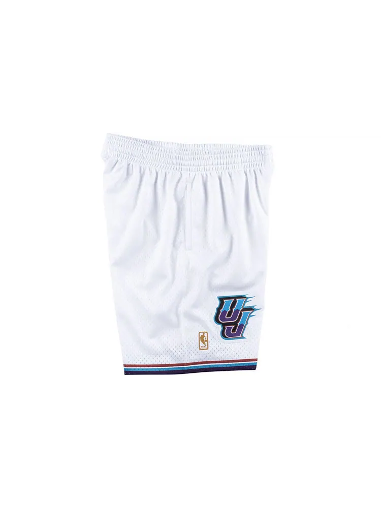 Спортивные шорты Mitchell & Ness NBA Swingman Shorts Utah Jazz 1996-97 'White Purple' — изображение 3 из 4, белый