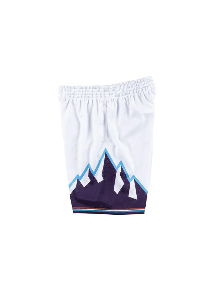 Спортивные шорты Mitchell & Ness NBA Swingman Shorts Utah Jazz 1996-97 'White Purple' — изображение 4 из 4, белый