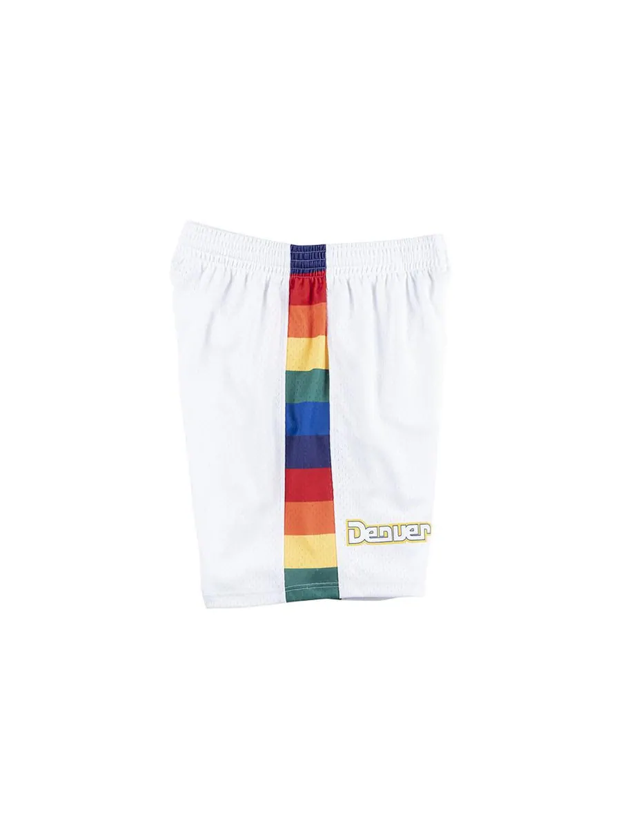Спортивные шорты Mitchell & Ness NBA Swingman Shorts Denver Nuggets 1991-92 'White' — изображение 3 из 3, белый