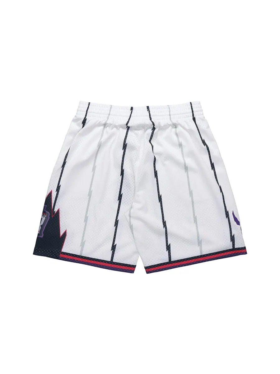 Спортивные шорты Mitchell & Ness NBA Swingman Shorts Toronto Raptors 1998-99 'White' — изображение 2 из 5, белый