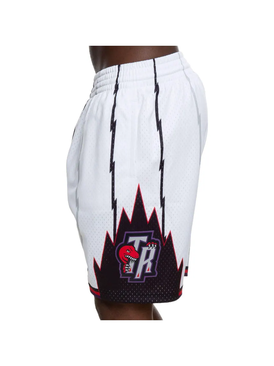 Спортивные шорты Mitchell & Ness NBA Swingman Shorts Toronto Raptors 1998-99 'White' — изображение 5 из 5, белый