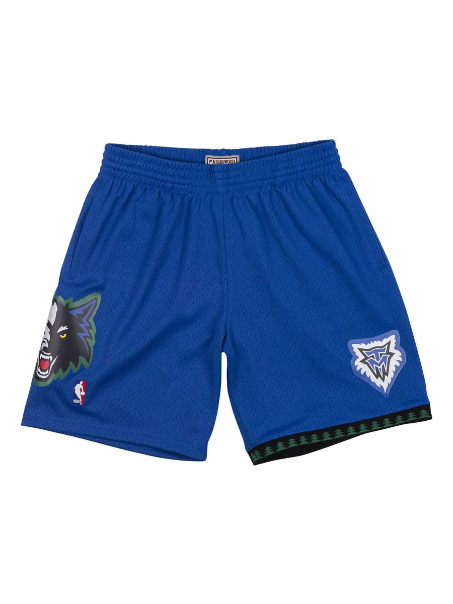 Спортивные шорты Mitchell & Ness x NBA Minnesota Timberwolves 2003-04 Swingman Shorts 'Blue' — изображение 2 из 8, синий