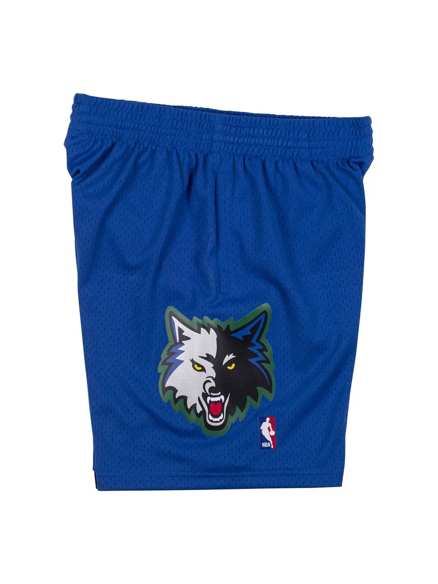 Спортивные шорты Mitchell & Ness x NBA Minnesota Timberwolves 2003-04 Swingman Shorts 'Blue' — изображение 8 из 8, синий