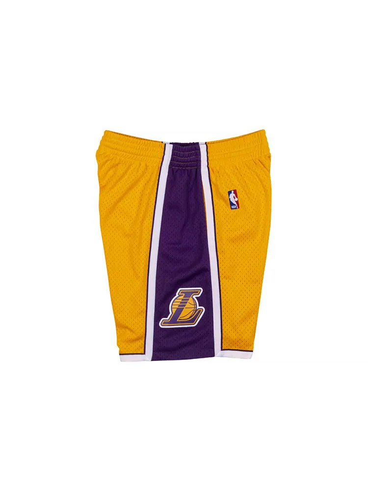 Спортивные шорты Mitchell & Ness NBA Swingman Shorts Los Angeles Lakers 2009-10 'Yellow Purple' — изображение 3 из 7, желтый