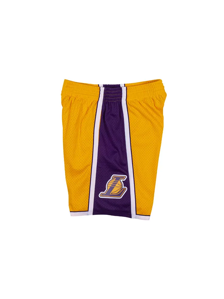 Спортивные шорты Mitchell & Ness NBA Swingman Shorts Los Angeles Lakers 2009-10 'Yellow Purple' — изображение 4 из 7, желтый