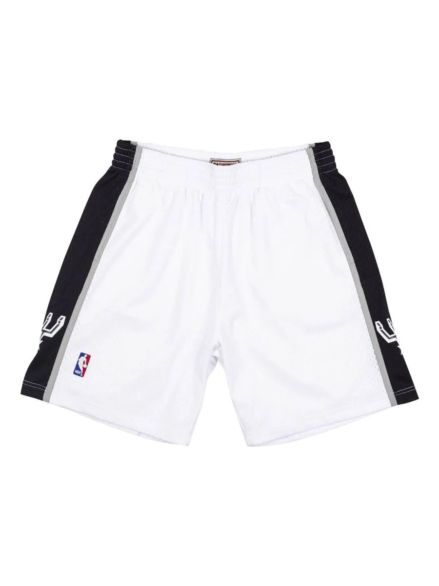 Спортивные шорты Mitchell & Ness NBA Swingman San Antonio Spurs 1998-99 Shorts 'White Black' — изображение 2 из 2, белый