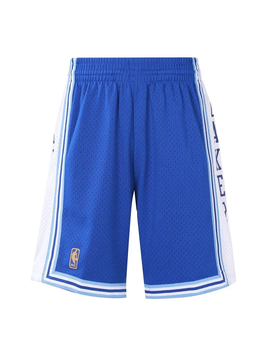 Спортивные шорты Mitchell & Ness NBA Swingman Shorts Los Angeles Lakers Alternate 1996-97 'Blue White' — изображение 1 из 2