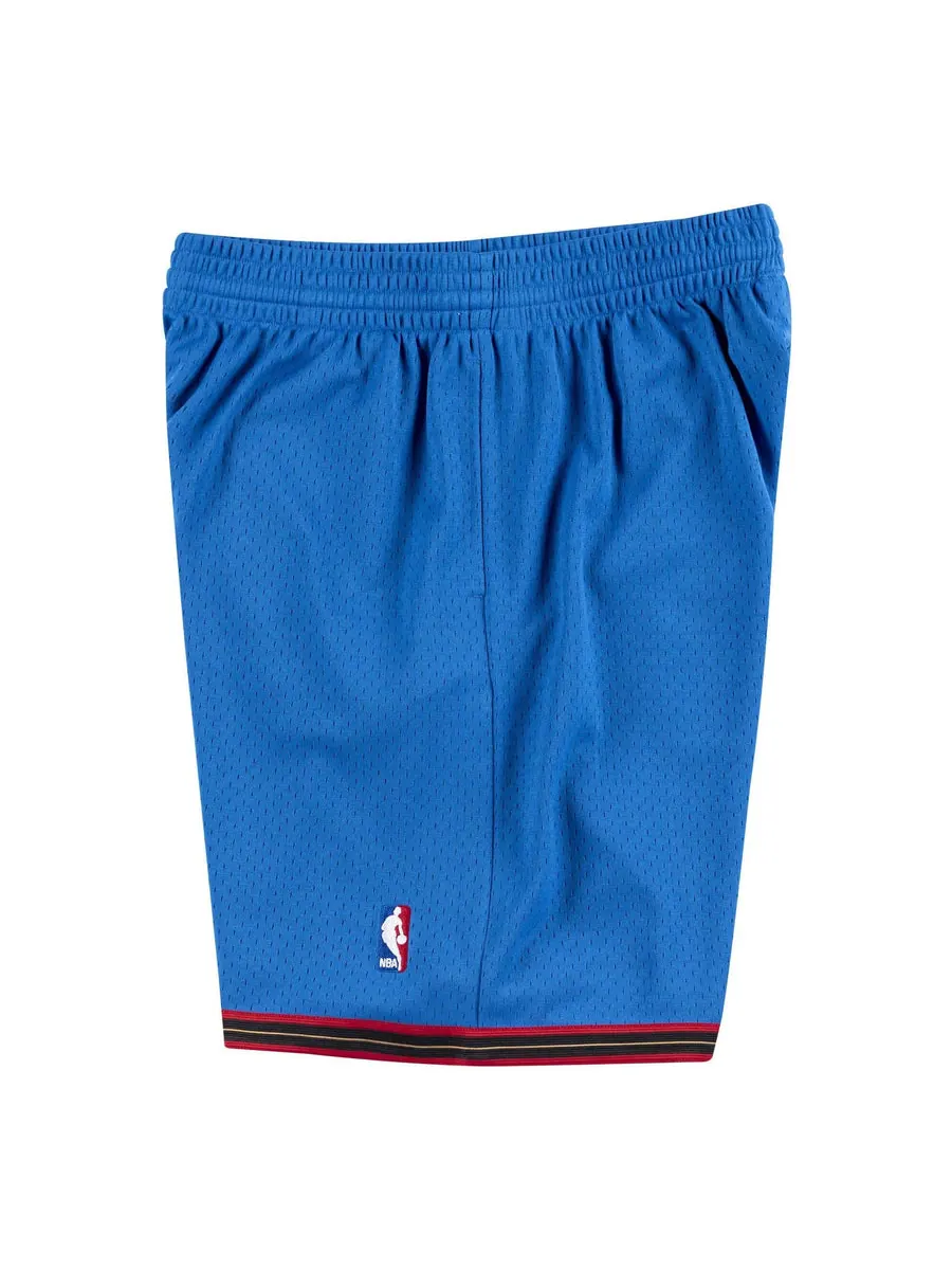 Спортивные шорты Mitchell & Ness x NBA Philadelphia 76ers 1999-00 Swingman Shorts 'Blue' — изображение 3 из 4, синий