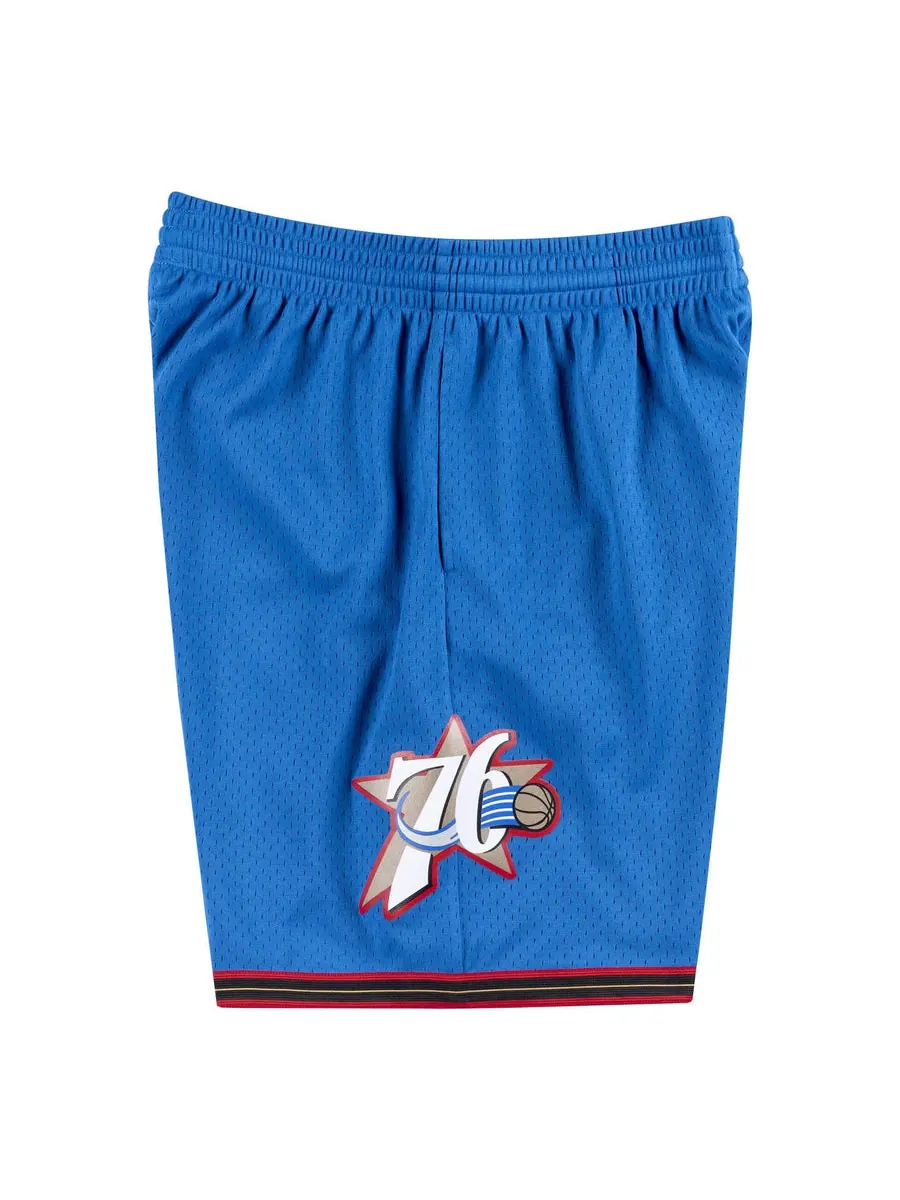 Спортивные шорты Mitchell & Ness x NBA Philadelphia 76ers 1999-00 Swingman Shorts 'Blue' — изображение 4 из 4, синий