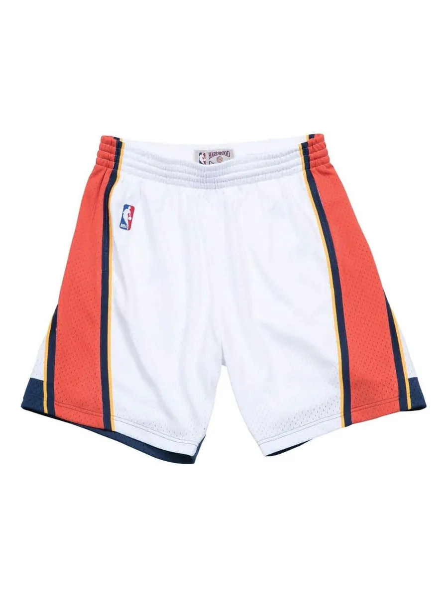 Спортивные шорты Mitchell & Ness NBA Swingman Shorts Golden State Warriors Home 2009-10 'White Orange' — изображение 1 из 2