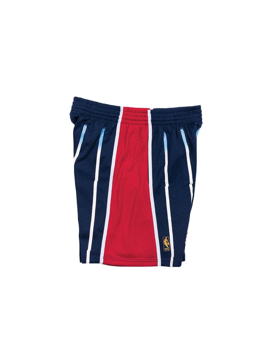 Спортивные шорты Mitchell & Ness NBA Swingman Shorts Houston Rockets Road 1996-97 'Navy White' — изображение 4 из 8