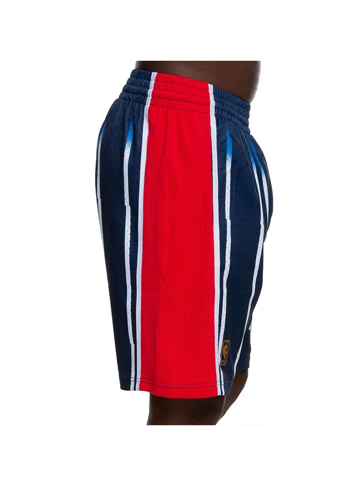 Спортивные шорты Mitchell & Ness NBA Swingman Shorts Houston Rockets Road 1996-97 'Navy White' — изображение 7 из 8