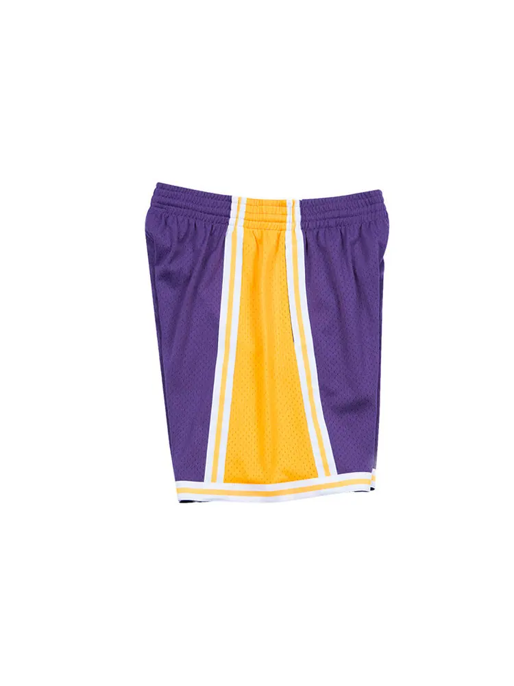 Спортивные шорты Mitchell & Ness NBA Swingman Shorts Los Angeles Lakers Road 1984-85 'Purple Gold' — изображение 2 из 6
