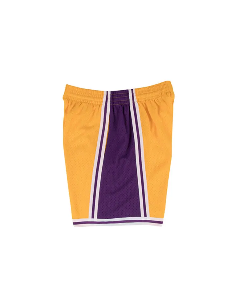 Спортивные шорты Mitchell & Ness NBA Swingman Shorts Los Angeles Lakers Home 1996-97 'Yellow Purple' — изображение 3 из 5