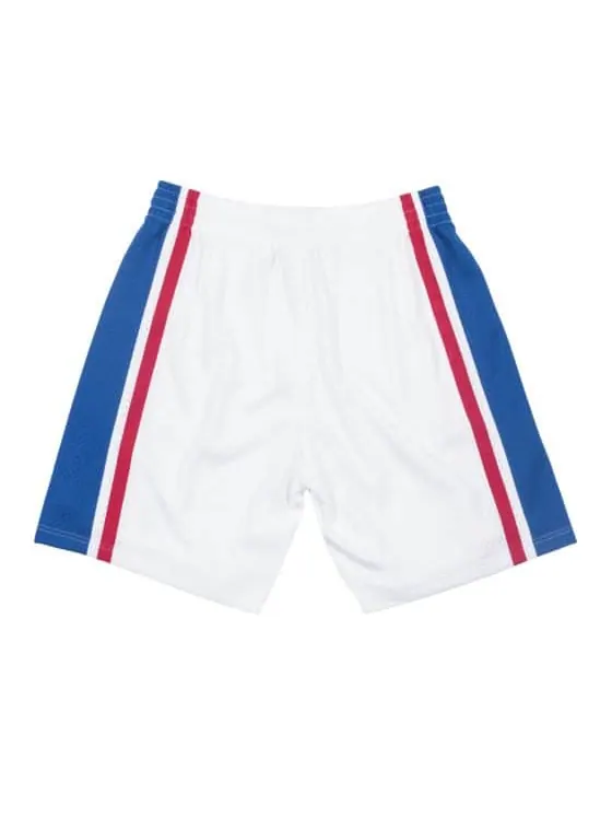 Спортивные шорты Mitchell & Ness NBA Swingman Shorts Philadelphia 76ers Home 1996-97 'White Blue Red' — изображение 2 из 2