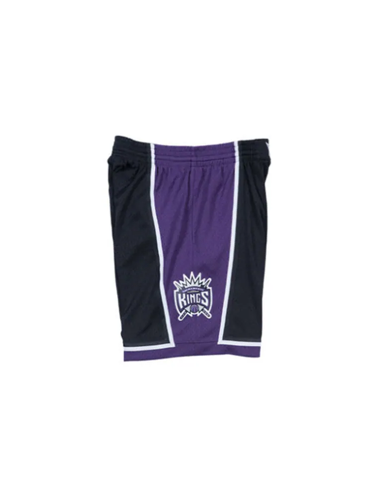 Шорты Mitchell & Ness NBA Swingman Shorts Sacramento Kings Road 2000-01 'Black Purple' — изображение 2 из 3, черный