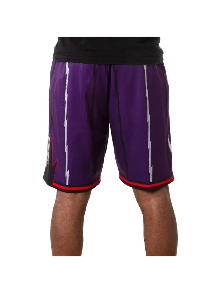 Спортивные шорты Mitchell & Ness NBA Swingman Shorts Toronto Raptors Road 1998-99 'Dark Purple' — изображение 4 из 5