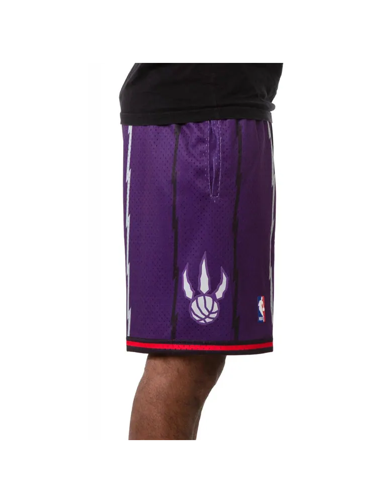 Спортивные шорты Mitchell & Ness NBA Swingman Shorts Toronto Raptors Road 1998-99 'Dark Purple' — изображение 5 из 5