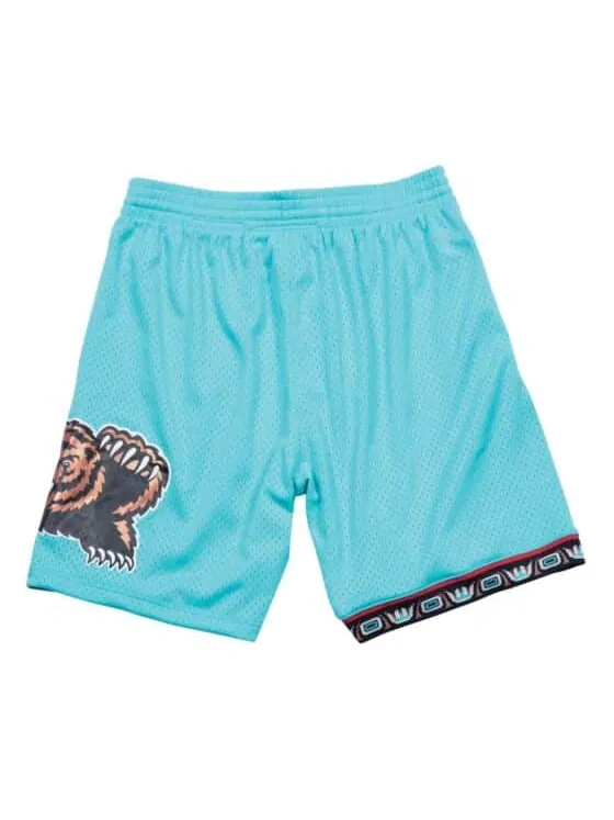 Спортивные шорты Mitchell & Ness NBA Swingman Shorts Vancouver Grizzlies Road 1996-97 'Teal' — изображение 2 из 2, бирюзовый