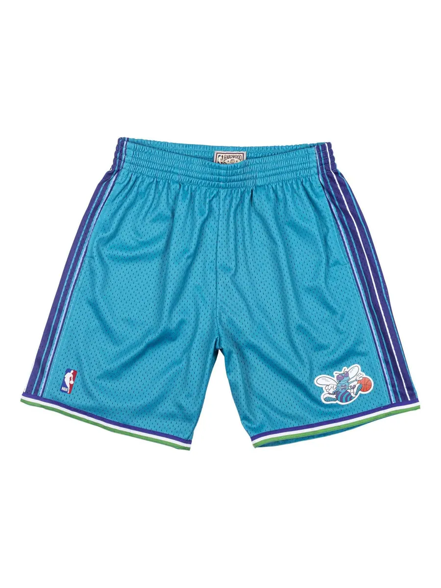Спортивные шорты Mitchell & Ness NBA Swingman Shorts Charlotte Hornets Road 1999-00 'Blue' — изображение 1 из 4, синий