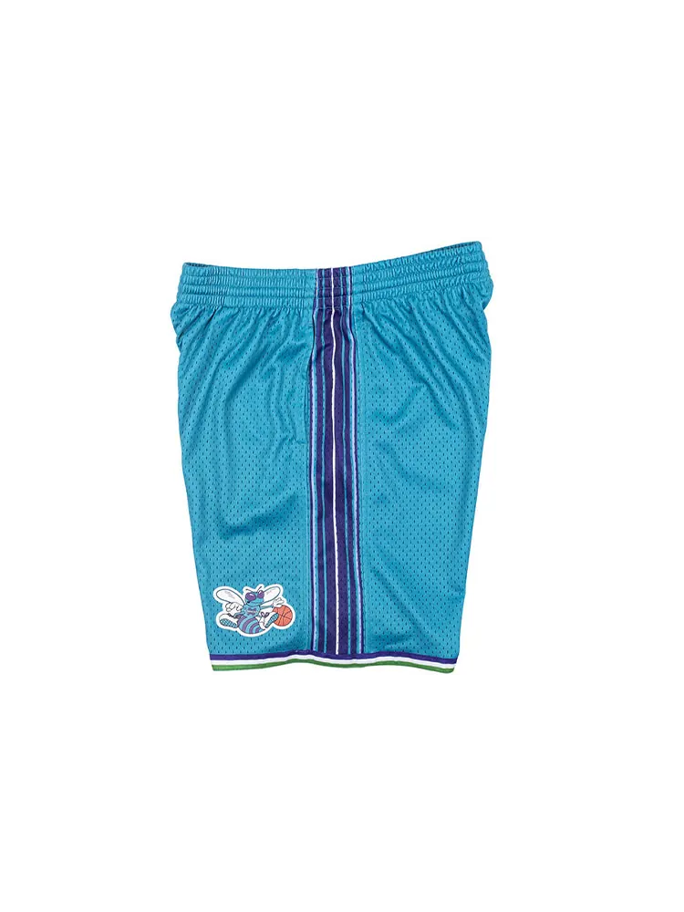 Спортивные шорты Mitchell & Ness NBA Swingman Shorts Charlotte Hornets Road 1999-00 'Blue' — изображение 3 из 4, синий