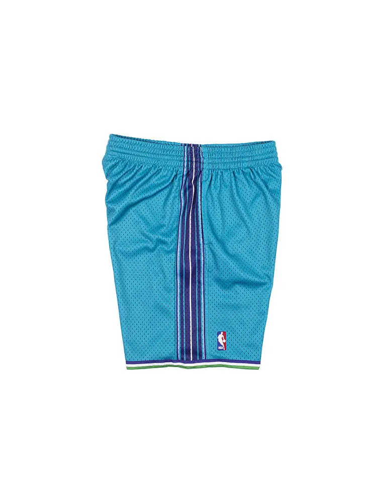 Спортивные шорты Mitchell & Ness NBA Swingman Shorts Charlotte Hornets Road 1999-00 'Blue' — изображение 4 из 4, синий