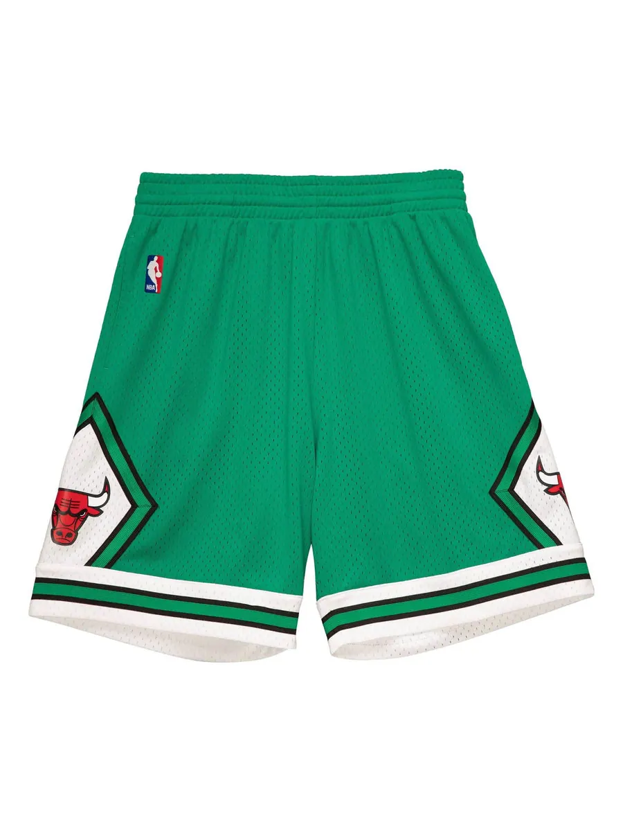 Спортивные шорты Mitchell & Ness NBA Swingman Chicago Bulls 2008-09 Shorts 'Green White' — изображение 1 из 2, зеленый