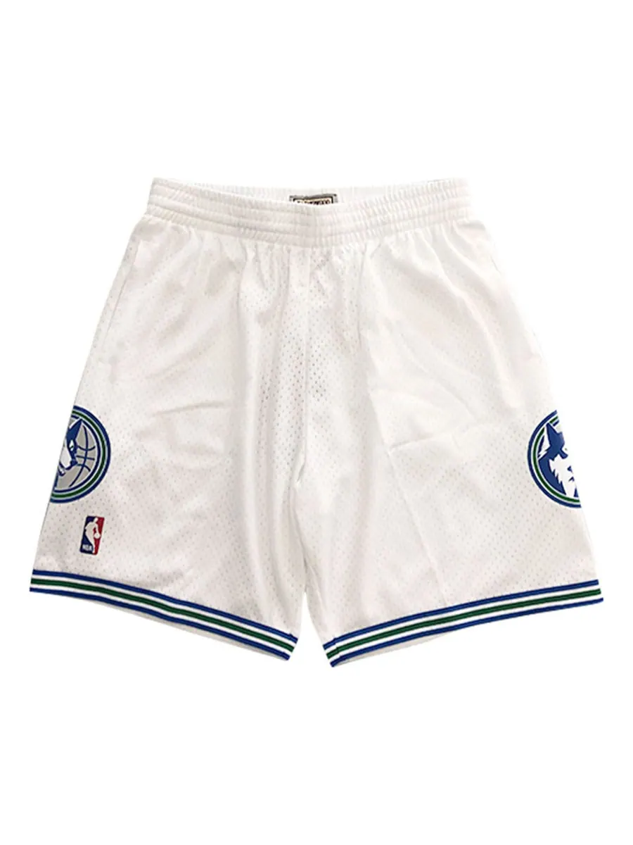 Спортивные шорты Mitchell & Ness NBA Swingman Shorts Minnesota Timberwolves 1995-96 'White' — изображение 1 из 2, белый