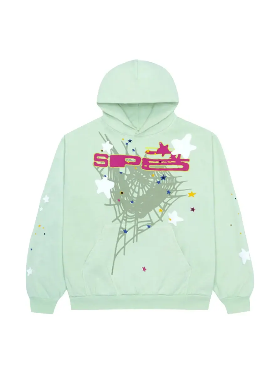 Худи Sp5der Hoodie 'Mint' — изображение 1 из 2, зеленый