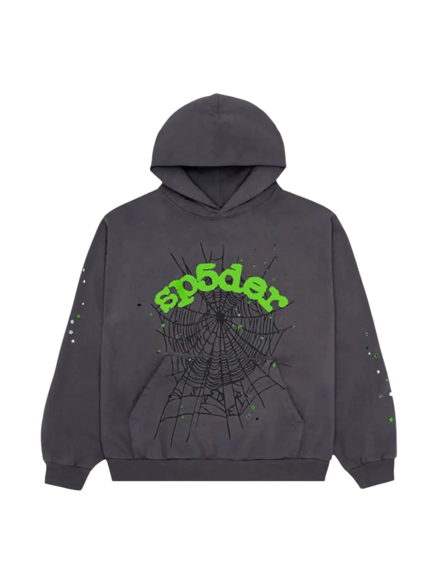 Худи Sp5der Wait Web Hoodie 'Slate Grey' — изображение 1 из 1, серый