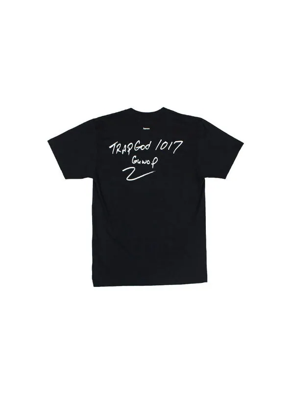 Футболка fw16 gucci mane tee black character printing short sleeve Supreme — изображение 2 из 2, черный