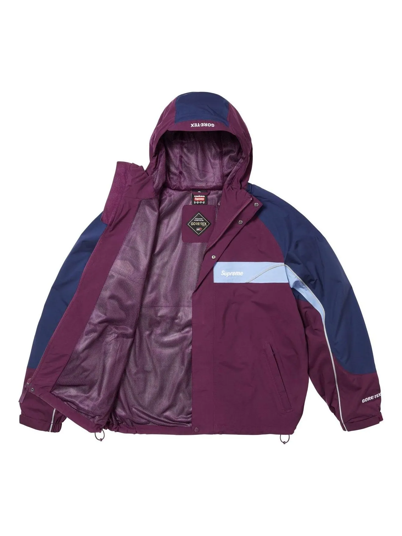 Куртка Supreme x Umbro GORE-TEX с капюшоном — изображение 2 из 3, темный фиолетовый