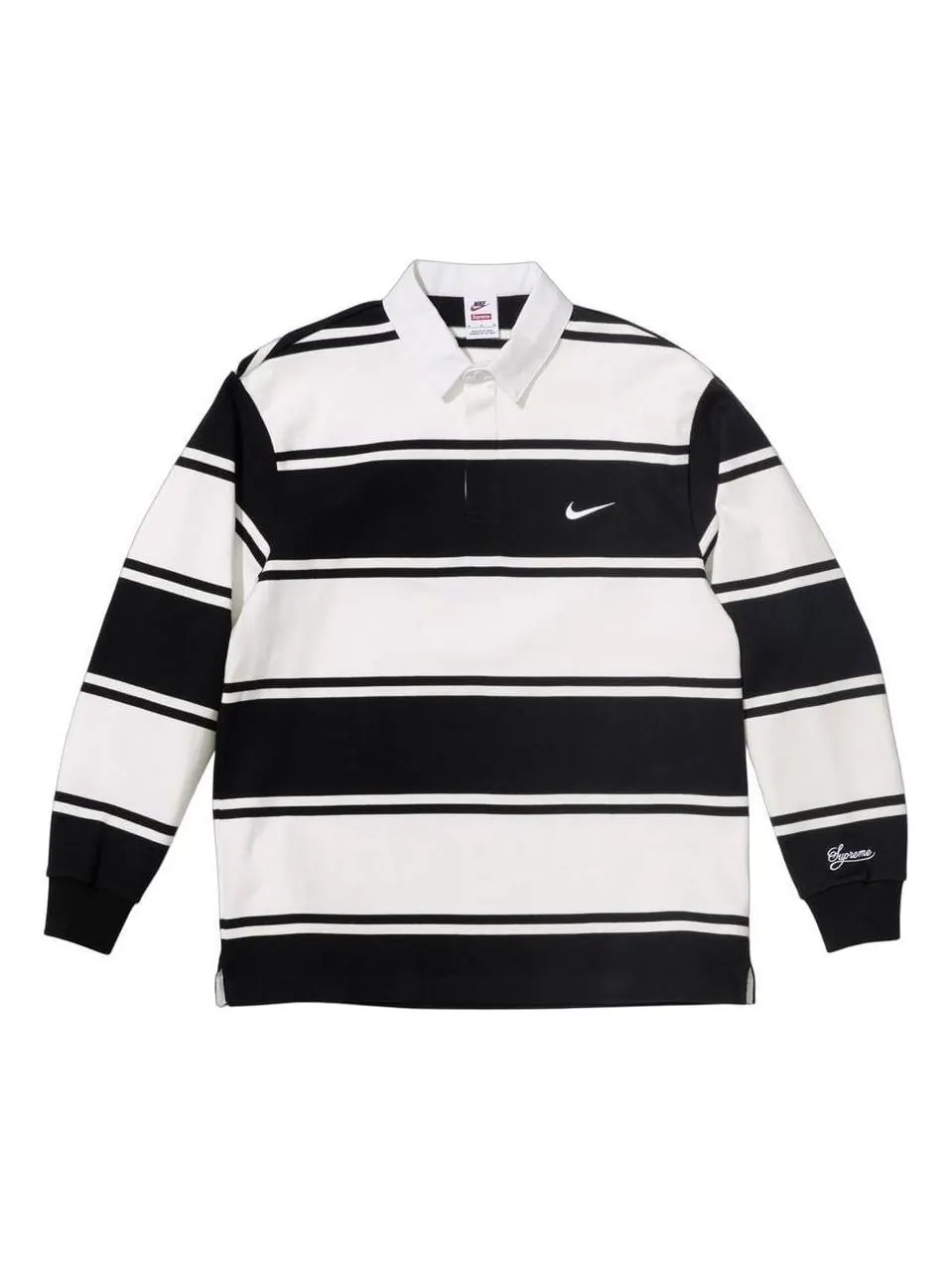 Supreme x Nike Stripe Rugby 'Black' — изображение 1 из 2, черный
