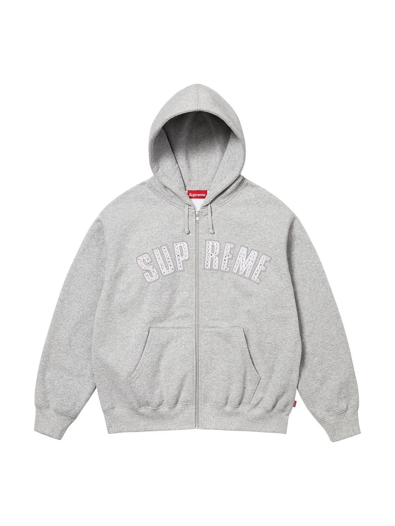 Толстовка Supreme x BB Simon на молнии с капюшоном — изображение 1 из 2, серый