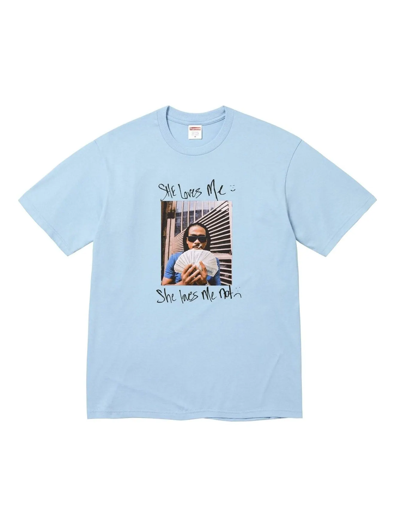 Футболка Supreme Max B 'Powder Blue' — изображение 1 из 2, синий