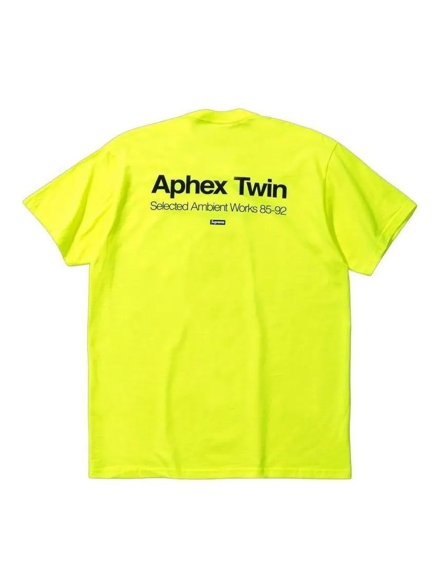 Футболка Supreme x Aphex Twin Ambient Works 'Fluorescent Yellow' — изображение 2 из 2, желтый