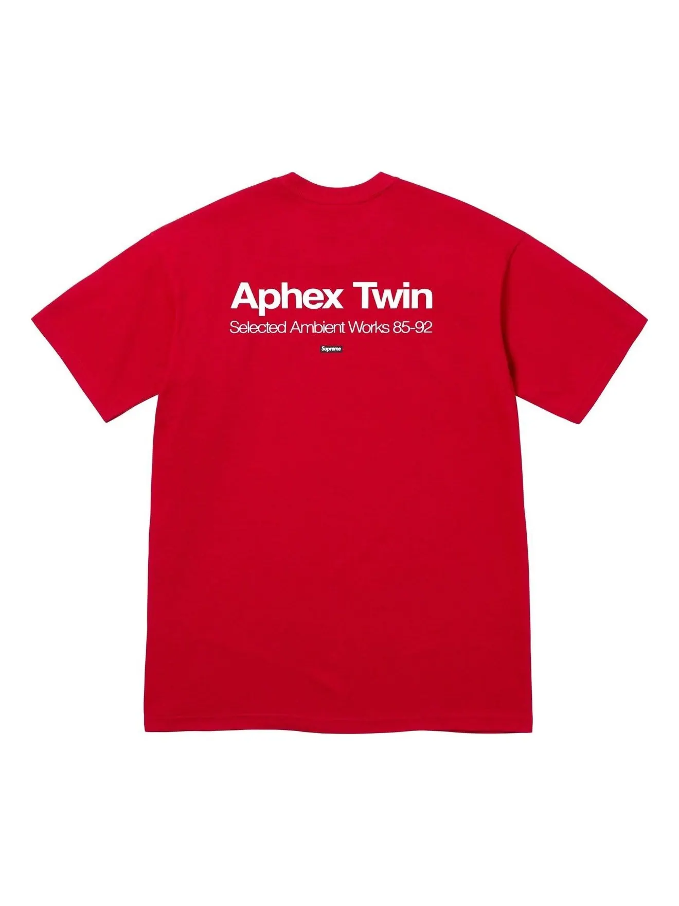 Футболка Supreme x Aphex Twin Ambient Works 'Red' — изображение 2 из 2, красный